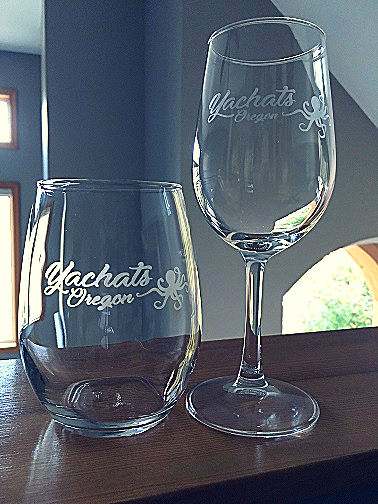 Jan's Etched Wineglasses